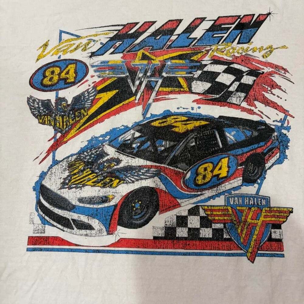 Van Halen Racing 84 Graphic T-Shirt - Picture 2 of 6